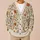 Rust Wildflower Meadow Motifs for Relaxed Everyday Layering, Women’s Botanical Style All-over Print Knitted Cardigan - 6