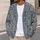 Blue Gray Paisley Florals for Relaxed Everyday Layering and Youthful Weekend Style All-over Print Knitted Cardigan - 5