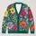 Colorful Botanical Florals for Relaxed Layering, Weekend Strolls, and Creative Women All-over Print Knitted Cardigan - 1