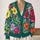 Colorful Botanical Florals for Relaxed Layering, Weekend Strolls, and Creative Women All-over Print Knitted Cardigan - 2