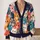 Colorful Cat Faces for Cozy Everyday Layering, Gift Giving, and Playful Cat Lovers All-over Print Knitted Cardigan - 2