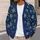Gold Snowflakes on Midnight Blue for Festive Winter Layering and Holiday Gatherings All-over Print Knitted Cardigan - 5