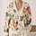 Colorful Folk Chickens For Cheerful Everyday Layering And Weekend Country Style Wear All-over Print Knitted Cardigan - 2