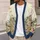 Bohemian Wildflower Meadow with Folk Bands for Vacation Layering, Women's Everyday Style All-over Print Knitted Cardigan - 5