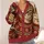 Christmas Cat Holding Wine Glass for Cozy Holiday Gatherings, Women’s Seasonal Gift All-over Print Knitted Cardigan - 4