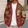 Christmas Cat Holding Wine Glass for Cozy Holiday Gatherings, Women’s Seasonal Gift All-over Print Knitted Cardigan - 5