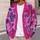 Vibrant Magenta Floral Blooms for Colorful Everyday Layering, Artful Style, and Women All-over Print Knitted Cardigan - 5