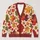 Autumn Maple Leaf Foliage for Cozy Fall Layering and Everyday Women's Casual Style All-over Print Knitted Cardigan - 1
