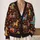 Colorful Folk Horse Motifs for Casual Bohemian Layering and Everyday Women’s Style All-over Print Knitted Cardigan - 2
