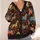 Colorful Folk Horse Motifs for Casual Bohemian Layering and Everyday Women’s Style All-over Print Knitted Cardigan - 4