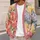 Vintage Impressionist Floral Blooms for Office Casual Fall Layering Women's Wardrobe All-over Print Knitted Cardigan - 5