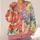 Vintage Impressionist Floral Blooms for Office Casual Fall Layering Women's Wardrobe All-over Print Knitted Cardigan - 4