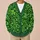 Green Paisley Clover Swirls For St. Patrick’s Day Gatherings And Everyday Women All-over Print Knitted Cardigan - 6
