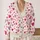 Pink Heart Motifs for Romantic Everyday Layering and Soft Feminine Style for Women All-over Print Knitted Cardigan - 2