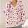 Pink Heart Motifs for Romantic Everyday Layering and Soft Feminine Style for Women All-over Print Knitted Cardigan - 4