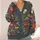 Dense Wildflower Meadow Motifs for Casual Layering and Everyday Women's Wardrobe All-over Print Knitted Cardigan - 4