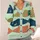 Colorful Fish Motifs for Coastal Everyday Layering, Relaxed Sea Lover Style Outfits All-over Print Knitted Cardigan - 4