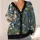 Pond Duck Meadow Scene for Cozy Autumn Layering and Countryside Weekend Wear for Women All-over Print Knitted Cardigan - 4