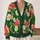 Watermelon Daisy Garden Motifs For Relaxed Summer Outings And Easy Everyday Layering All-over Print Knitted Cardigan - 2