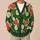 Watermelon Daisy Garden Motifs For Relaxed Summer Outings And Easy Everyday Layering All-over Print Knitted Cardigan - 6