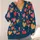 Colorful Heart Motif For Casual Autumn Layering, Youthful Everyday Love Style Outfits All-over Print Knitted Cardigan - 4