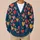 Colorful Heart Motif For Casual Autumn Layering, Youthful Everyday Love Style Outfits All-over Print Knitted Cardigan - 6