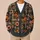 Pumpkin Witch Hat Floral Autumn Halloween Layering Gift Idea for Women and Witches All-over Print Knitted Cardigan - 6