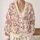 Pink Blossom Cottage Trees for Soft Spring Layering and Everyday Garden Style Lovers All-over Print Knitted Cardigan - 2