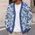 Blue Botanical Blooms For Relaxed Everyday Layering, Weekend Strolls, And Garden Lovers All-over Print Knitted Cardigan - 5