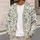 Blue Wildflower Garden for Relaxed Layering, Weekend Outings, and Cottagecore Style All-over Print Knitted Cardigan - 5