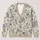 Blue Wildflower Garden for Relaxed Layering, Weekend Outings, and Cottagecore Style All-over Print Knitted Cardigan - 1