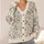 Vintage Botanical Blooms for Relaxed Layering, Weekend Strolls, and Garden Gatherings All-over Print Knitted Cardigan - 4
