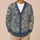 Blue Gray Paisley Florals For Office Layers And Relaxed Weekend Travel Wardrobes All-over Print Knitted Cardigan - 6