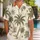 Sage Palm Tree Tropical Style for Beach Holidays, Resort Weekends, and Island Getaways Hawaiian Shirt - 1