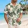 Tropical Green Leaf Hibiscus Floral Resort Style for Beach Vacations and Summer Getaways Hawaiian Shirt - 6