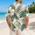 Tropical Green Leaf Hibiscus Floral Resort Style for Beach Vacations and Summer Getaways Hawaiian Shirt - 2