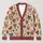 Colorful Hand-Drawn Heart Motifs for Romantic Everyday Layering and Creative Women All-over Print Knitted Cardigan - 1