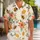 Honey Bee Garden Motifs for Sunny Island Getaways and Relaxed Summer Travel Days Hawaiian Shirt - 1