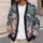 Baroque Floral Medallion Navy Layering Style for Romantic Everyday Wardrobe Dressing All-over Print Knitted Cardigan - 5