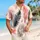 Pink And Black Feather Motifs For Island Getaways And Relaxed Outdoor Days For Men Hawaiian Shirt - 6