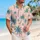 Pink Teal Palm Tree Vacation Beachwear For Summer Travel And Island Holidays Gift Hawaiian Shirt - 6