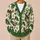 Green Holly Berry Floral Motif for Festive Layering and Everyday Holiday Wardrobes All-over Print Knitted Cardigan - 6