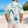Pastel Polynesian Triangle Geometry for Beach Holidays and Summer Travel for Men Hawaiian Shirt - 2