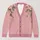 Vintage Pink Rose Floral Everyday Layering Style for Women, Romantic Boho Gift Idea All-over Print Knitted Cardigan - 1