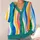 Rainbow Wave Stripes for Colorful Layering and Relaxed Weekend Streetwear Outfits All-over Print Knitted Cardigan - 4