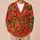 Vibrant Orange Floral Blooms For Colorful Everyday Layering And Garden Gatherings All-over Print Knitted Cardigan - 6