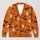 Grinning Pumpkin Ghosts And Bats For Halloween Nights And Cozy Autumn Gatherings All-over Print Knitted Cardigan - 1