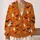 Grinning Pumpkin Ghosts And Bats For Halloween Nights And Cozy Autumn Gatherings All-over Print Knitted Cardigan - 2