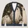 Whimsical Ghost Witch Daisies For Cozy Autumn Halloween Layering And Fall Outings All-over Print Knitted Cardigan - 1