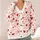 Red Pink Heart Motif Valentine's Day Casual Layering For Women, Date Nights And More All-over Print Knitted Cardigan - 4